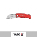YATO/易尔拓 折叠实用刀 YT-7534 铝合金自锁柄 带5刀片 1把