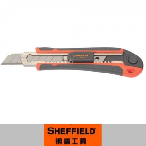 SHEFFIELD/钢盾 18mm高级快换刀片型美工刀 S067015 18MM 含2片备用刀片 1把