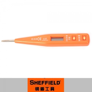 SHEFFIELD/钢盾 数显测电笔 S034012 12-220V 150mm 1支