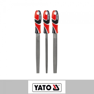 YATO/易尔拓 三色柄钢锉组套（3件） YT-6237 3件 2#（中齿）×250mm 1套