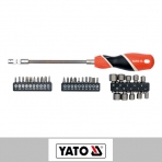 YATO/易尔拓 可弯曲批头组套（31件） YT-2780 31件 3-6.5mm/PH0-3/T10-15/5-13mm 1套